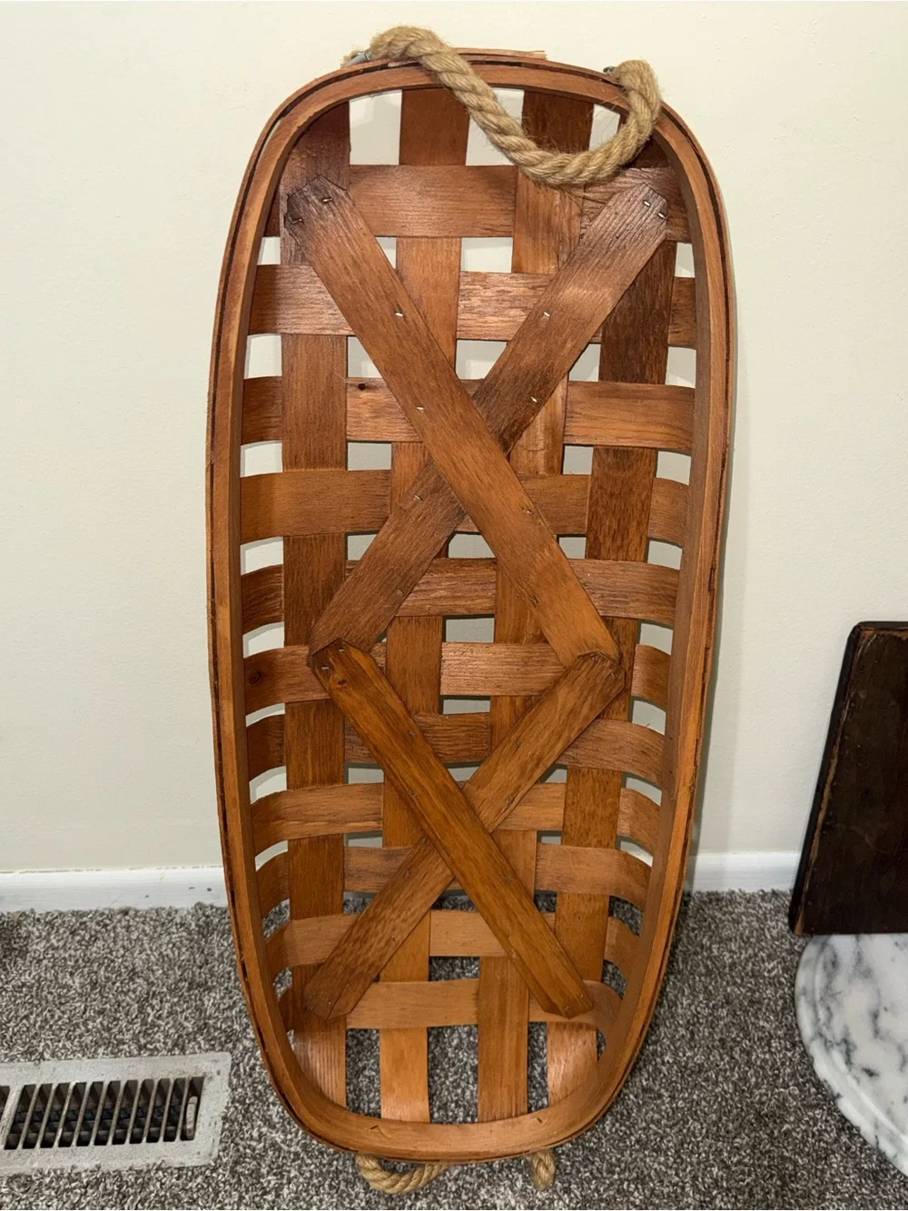 Large rectangle weaved decoration basket